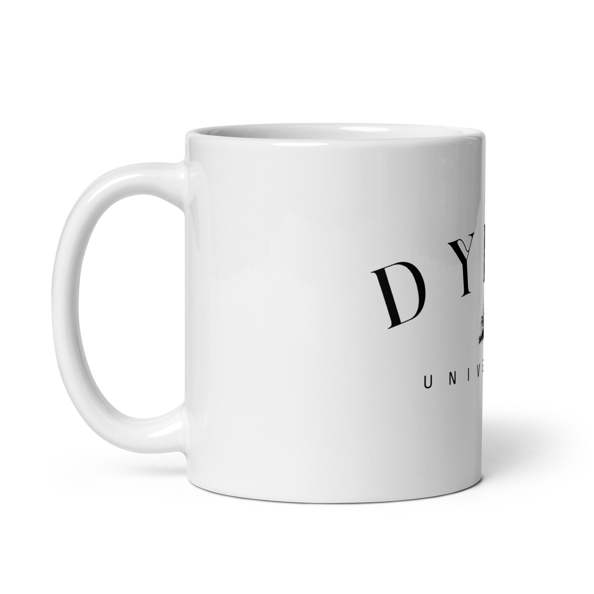 White DYERB Signature logo mug