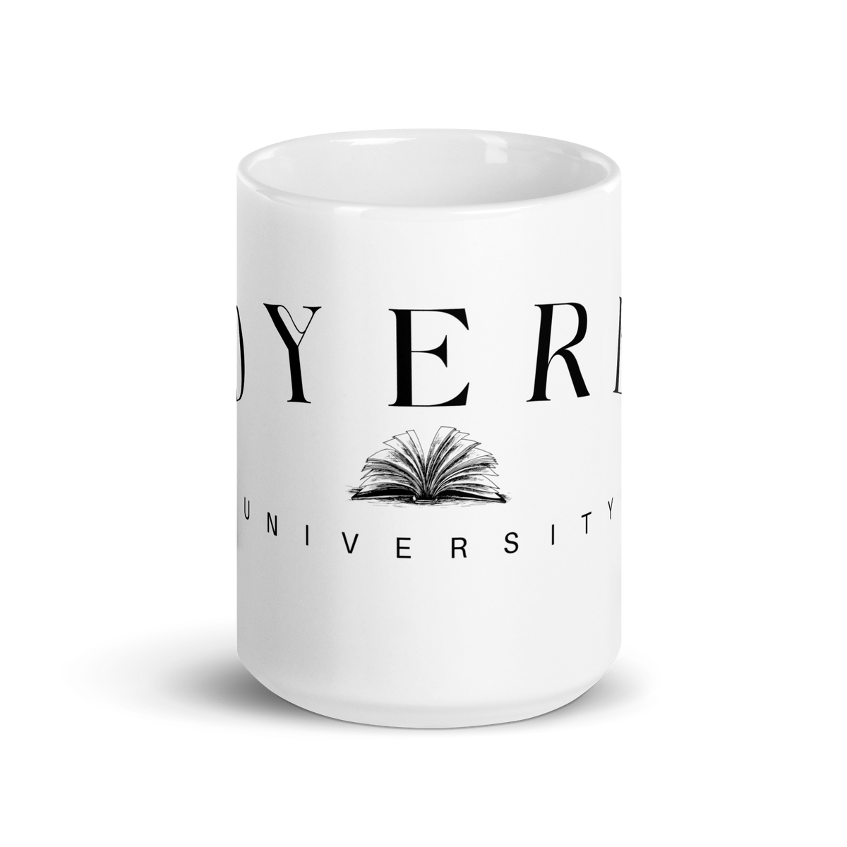 White DYERB Signature logo mug